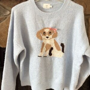 Luna Ivy Women’s Sweater with Puppy Design